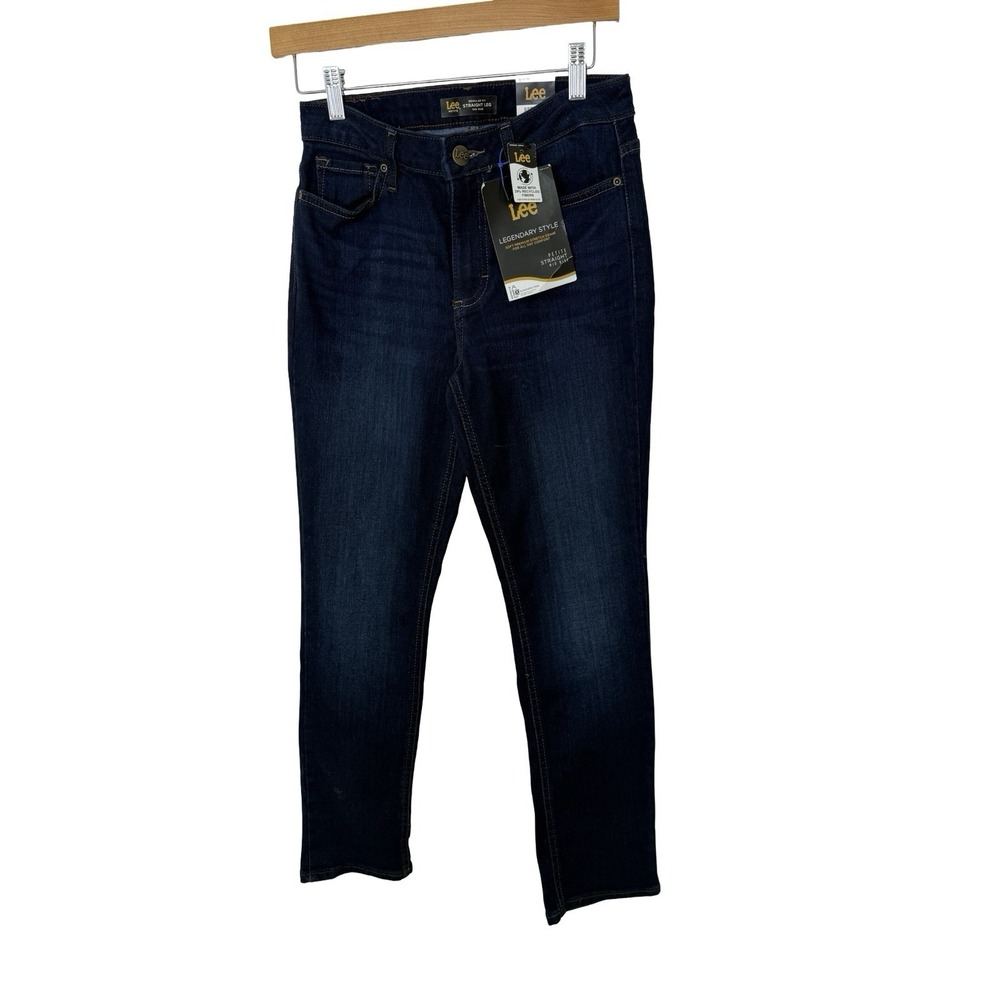 Lee Petite Regular Fit Straight leg mid rise 4 petite new dark night shade new